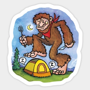 Happy Camper – Bigfoot's Midnight Snack Sticker